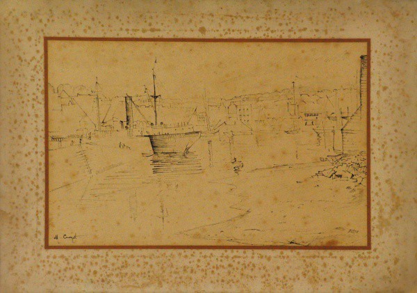 CUGET - Nanquim ( Marinha ) med: 45 x 62 cm.