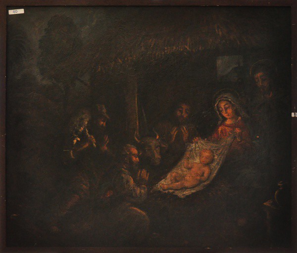 SEM ASSINATURA - ost ( Presépio ) med: 72 x 84 cm.
