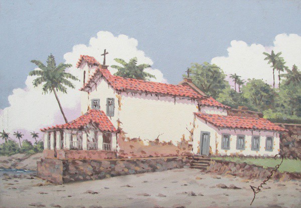 JOEL FIRMINO DO AMARAL - ost ( Mar Grande ) med: 24 x 35 cm.