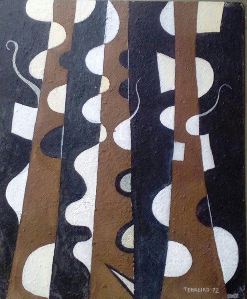 JOAQUIM TENREIRO - Med: 55 x 45 cm - Tempera s/ placa - Datado em 72