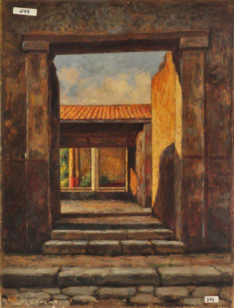 ASCIONE - ost, datado em 1995 ( Patio ) med: 80 x 60 cm.