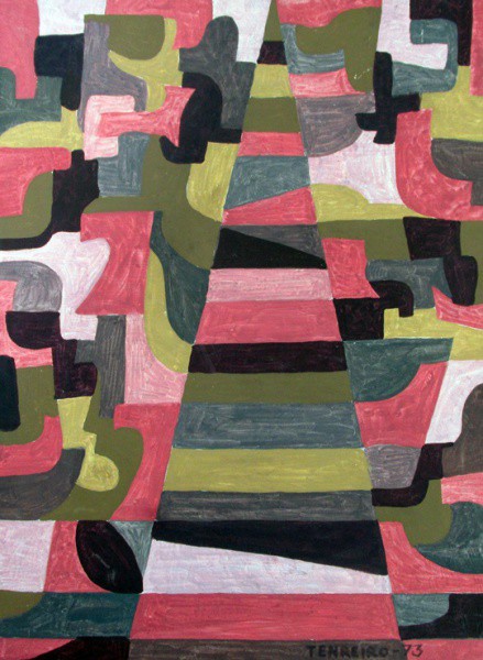 JOAQUIM TENREIRO - osp ( Abstrato ) med: 33 x 24 cm.