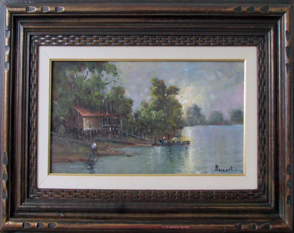 ANTONIO PASCOAL - ost ( Belem ) med: 20 x 40 cm. C/moldura.