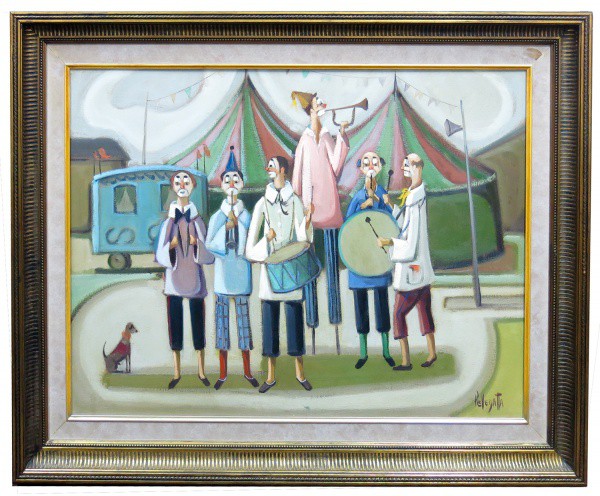 PELLEGATTA, Composição com Figuras, OST, ACID, 60 x 80 cm.