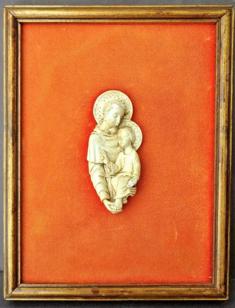 Antigo Quadro De Santinho Antigo. Decada De 40. 23 X 18 Cms