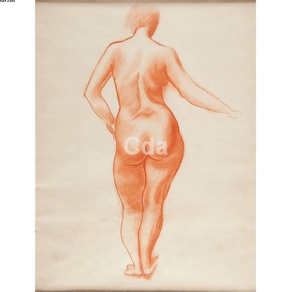 Nu feminino de costas  - André Derain