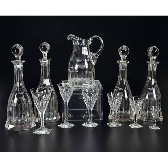Serviço de cristal Moser
