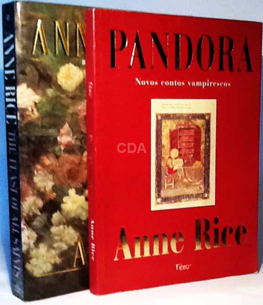 Dois livros de Anne Rice: Pandora  novos contos vampirescos 1998, 205p, estado de novo e The fea