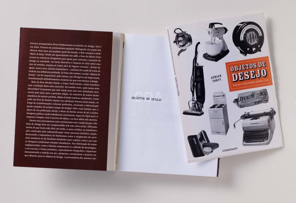 Livro &#34;Objetos de desejo: design e sociedade desde 1750&#34; Adrian Forty, Editora Cosac Naify, 