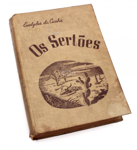 Livro Os Sertões, de Euclydes da Cunha, 1945, Livraria Francisco Alves, com 646 páginas