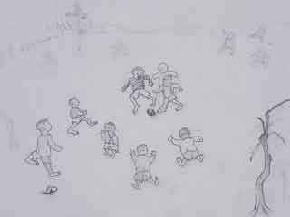 jogo de futebol em Brodowski - Candido Portinari (1903-1962)