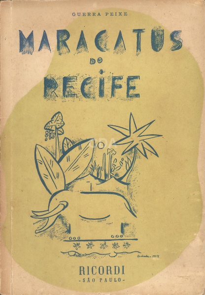 Livro: PEIXE, Guerra. Maracatus do Recife. São Paulo: Ricordi, s.d. 163p. Broch. Com capas e lombada