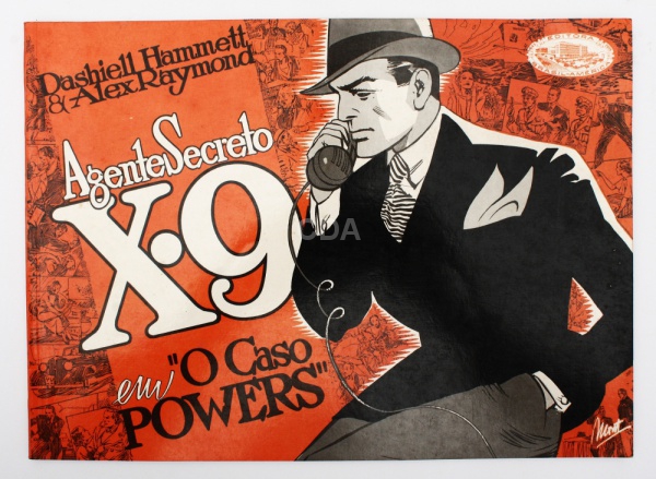 Quadrinhos - Livro: Agente Secreto X9 em "O Caso Powers", Editora EBAL, 1976. História de Da