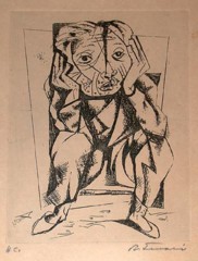 Figura Sentada Série O Alienista - Candido Portinari (1903-1962)
