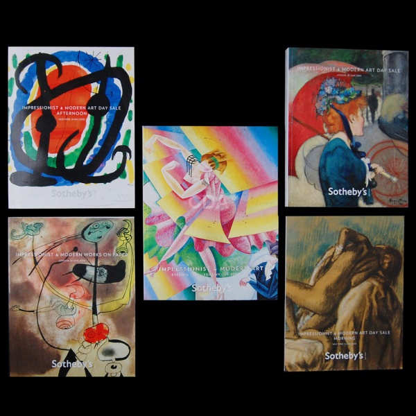 Sotheby`s. Cinco catálogos, a saber Impressionist & Modern Art Day