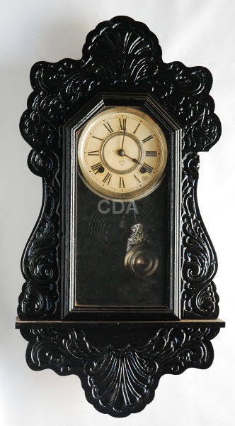 Relógio de Parede Trade Mark, com Pêndulo, Caixa em Madeira Nobre, Vidro, Medindo 66 x 34 x 10