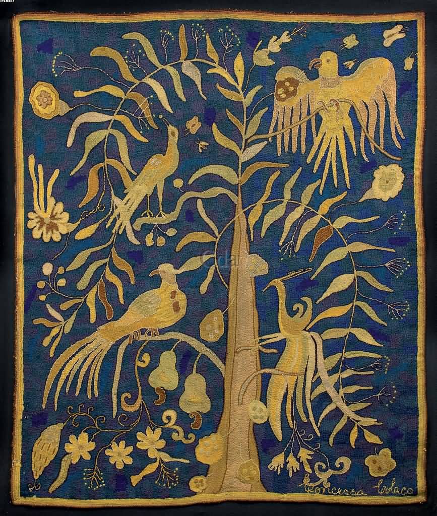 Árvore de Ouro em Céu Azul - Concessa Colaço