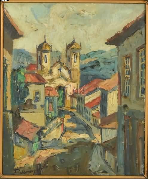 Paisagem de Ouro Preto - Minas Gerais - Renato de Almeida - Almeida