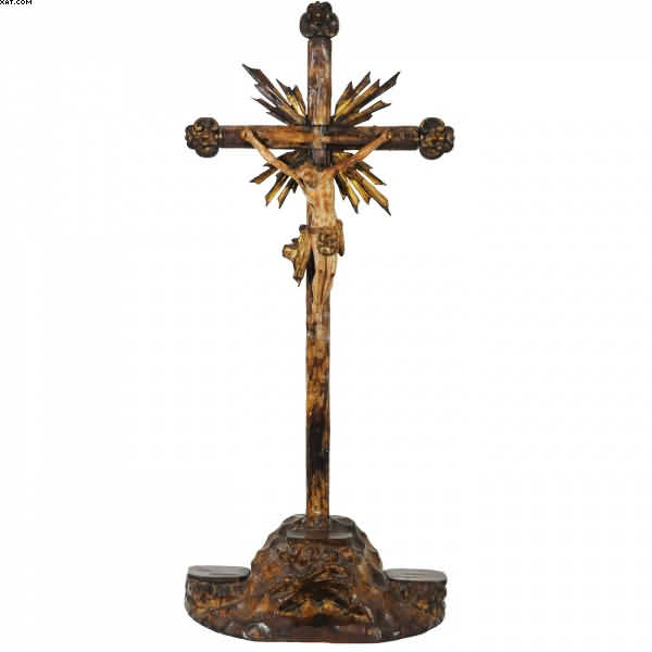 Cristo com seu crucifixo - Mestre de Piranga - Mestre Piranga