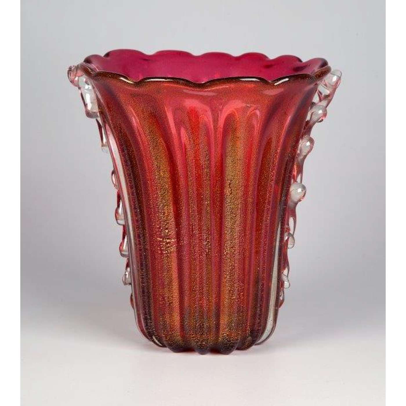 Vaso de vidro artisitico de Murano - Archimede Seguso