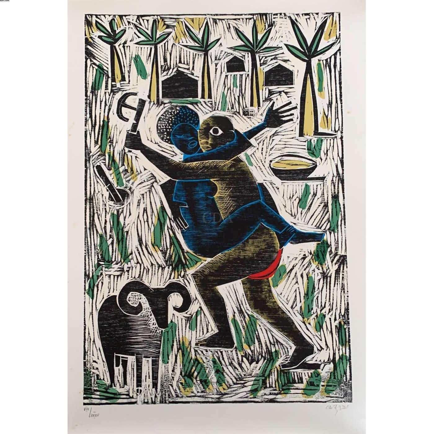 O rapto de Oxum por Xangô - Hector Julio Paride Bernabó - Hector Carybé - Carybe