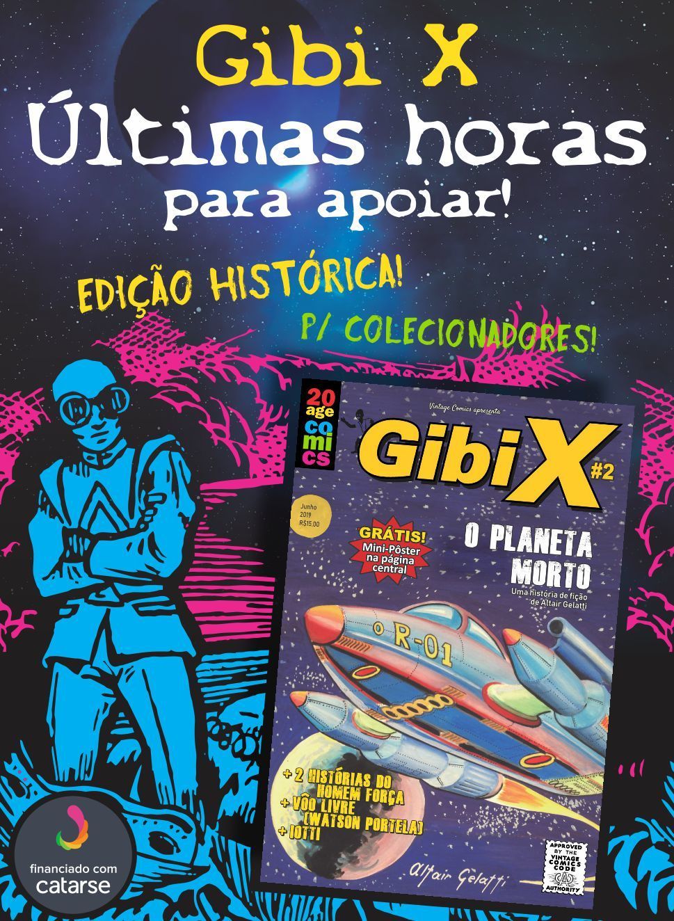 Últimas horas para apoiar!