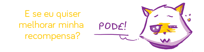 pode trocar de recompensa