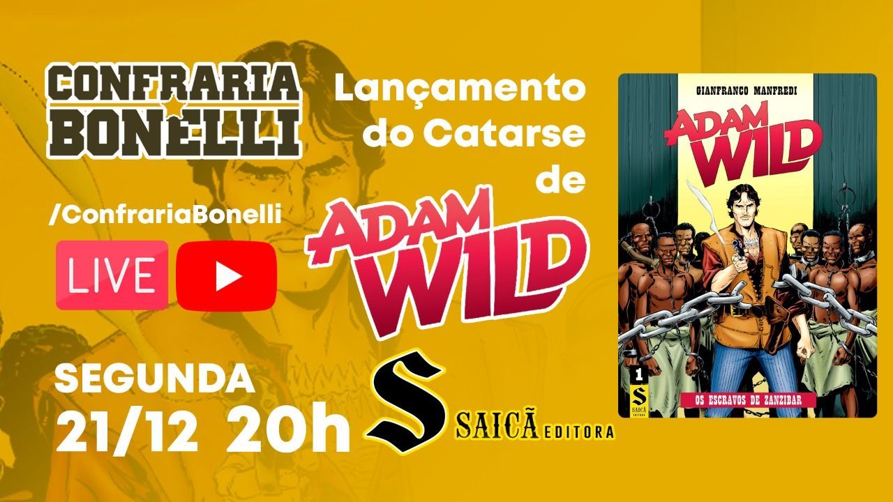 ADAM WILD (Saicã Editora) - Lançamento no Catarse