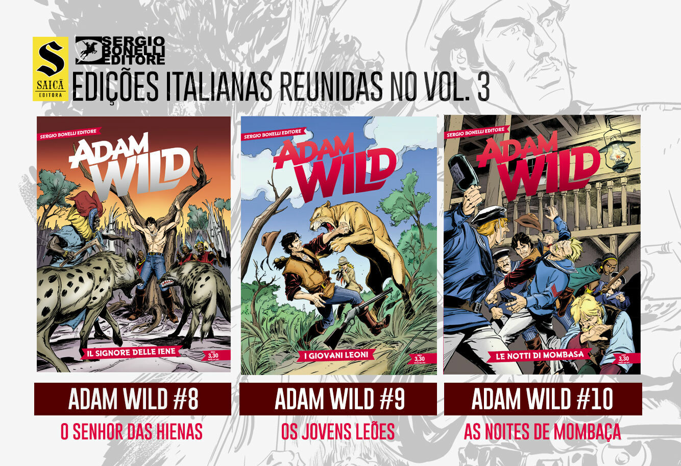 Adam Wild 3 e 4 de Gianfranco Manfredi · Catarse