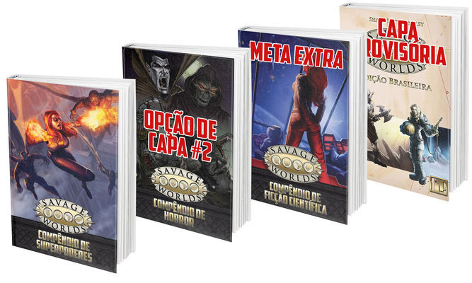 Mock-up das capas