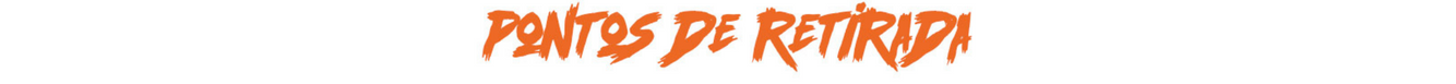 Tag com letra de pixação escrito Pontos de retirada