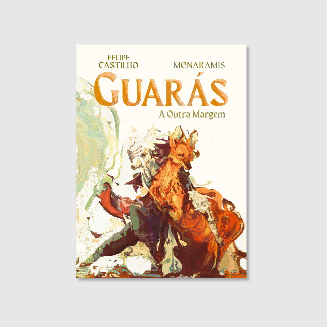 Mockup da HQ Guarás: a outra margem, de Felipe Castilho e Monaramis