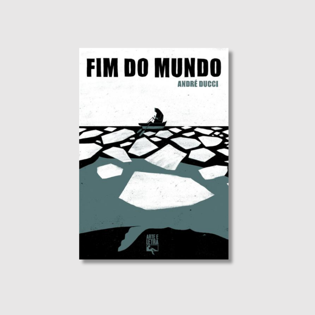 Mockup da HQ Fim do mundo, de André Ducci