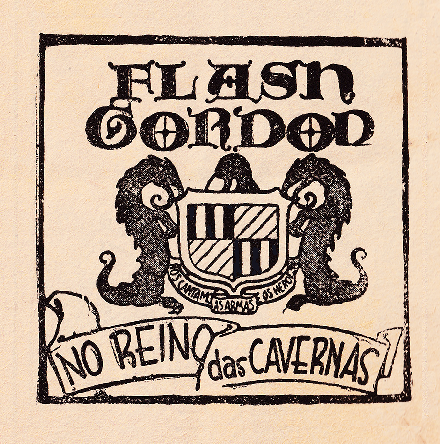 Brasão Flash Gordon no Reino das Cavernas