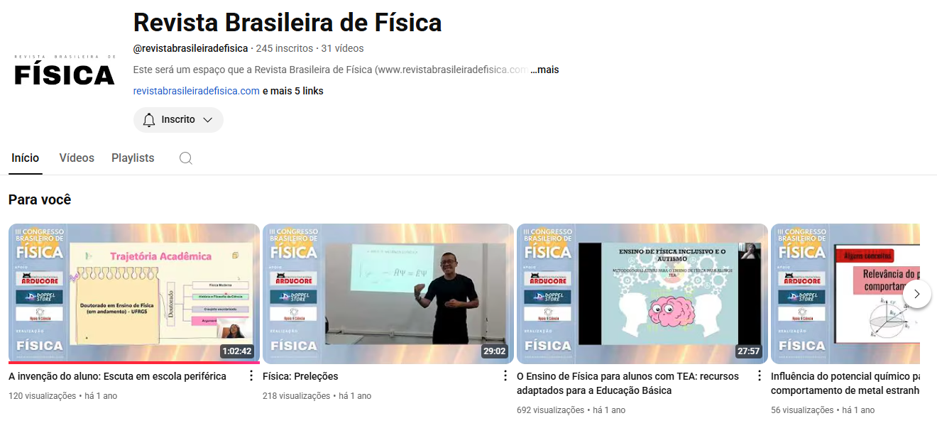 Canal da RBF no Youtube!