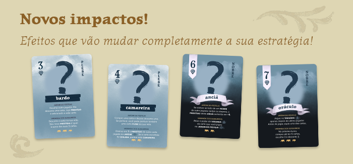 Os efeitos das cartas de Exilados na expansão Exilados do jogo Aristofarsa