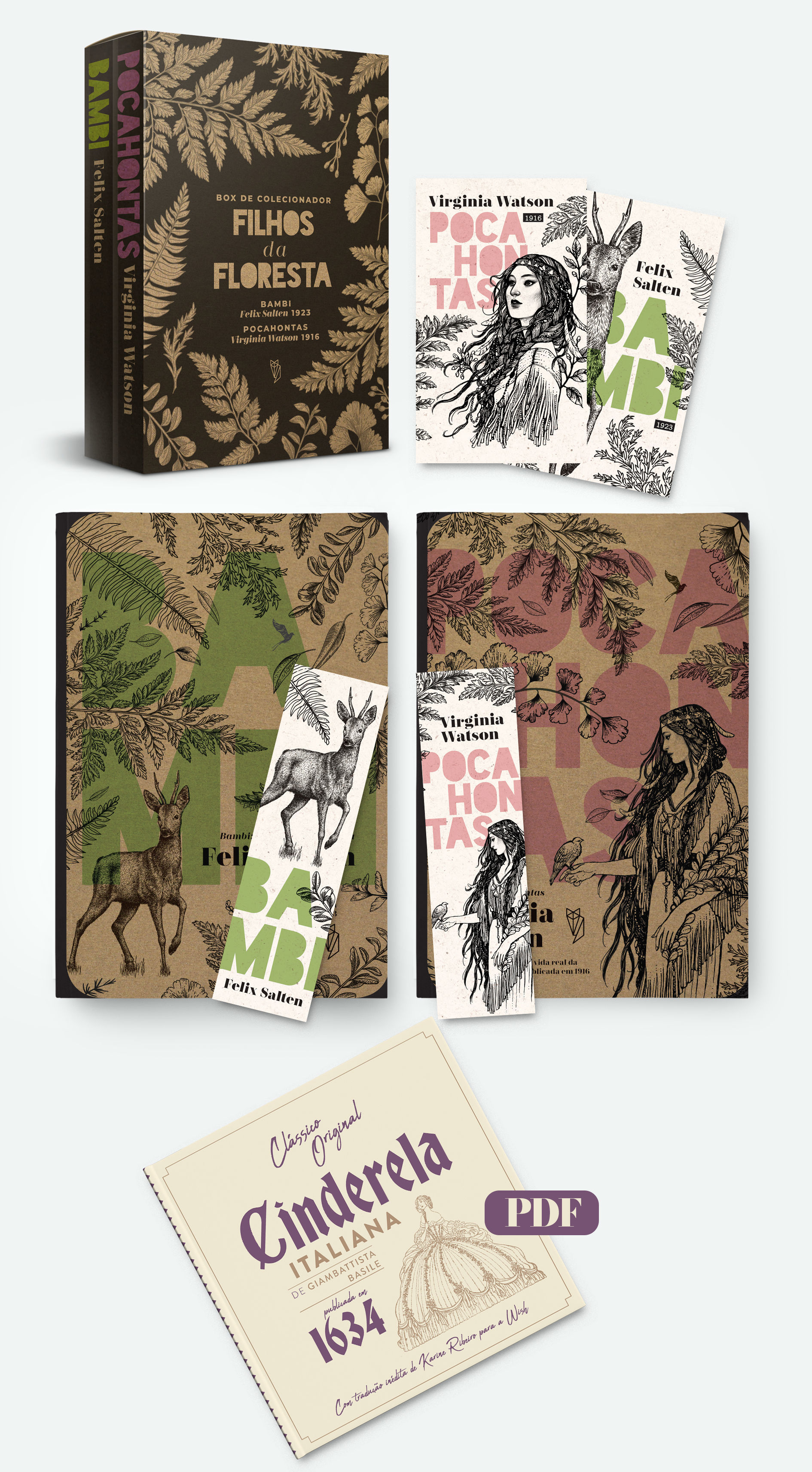 Kit Filhos da Floresta: Bambi + Pocahontas!