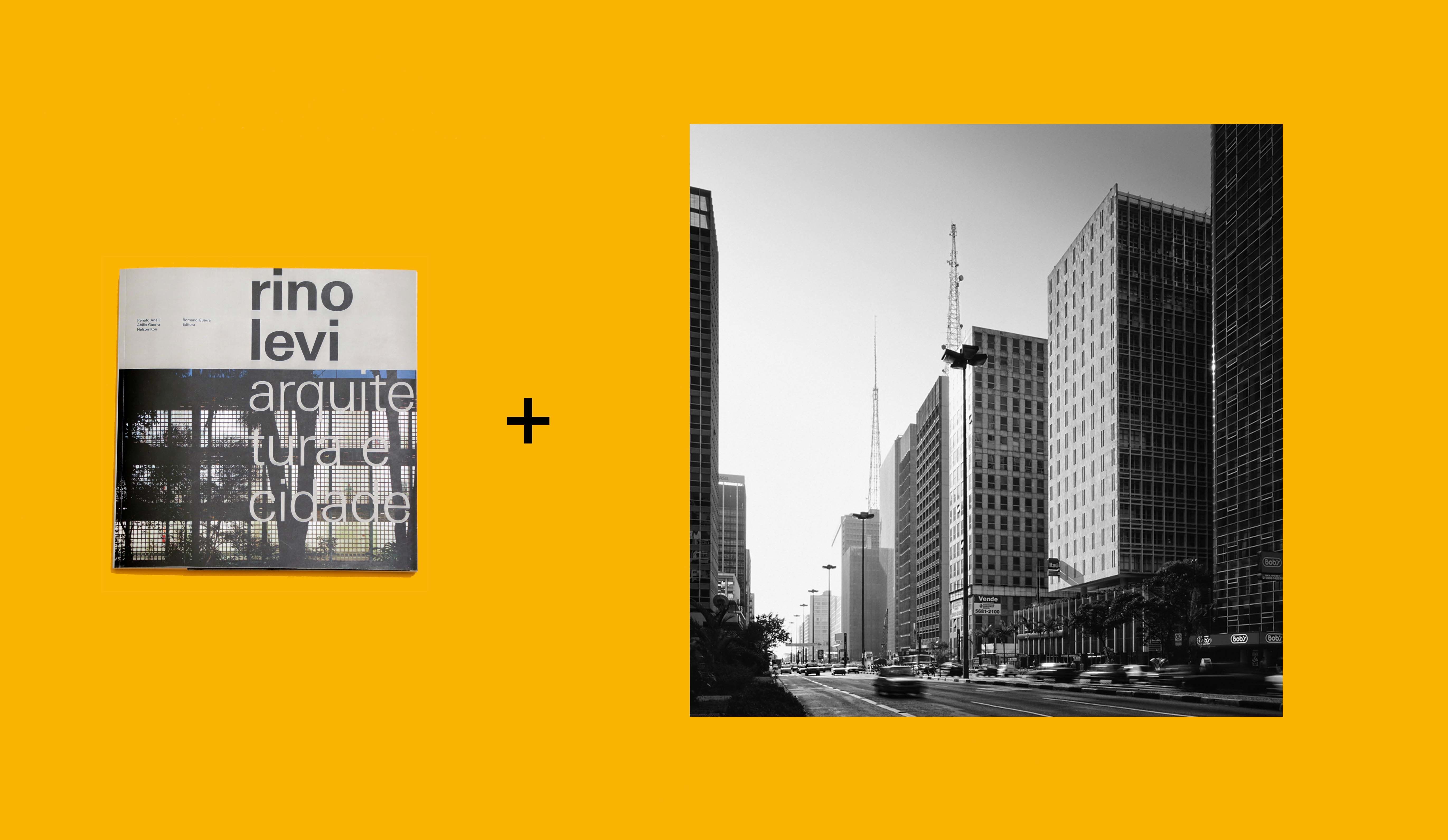 Amigo do Projeto_A: 1 livro RINO LEVI + FOTO Av. Paulista 1 de Nelson Kon + FRETE