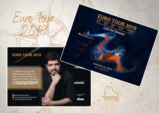 Cartão Postal Euro Tour 2019 (autografado) + Download Digital