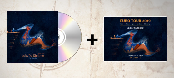 CD La Liberté + cartão Postal Euro Tour 2019 (autografados)