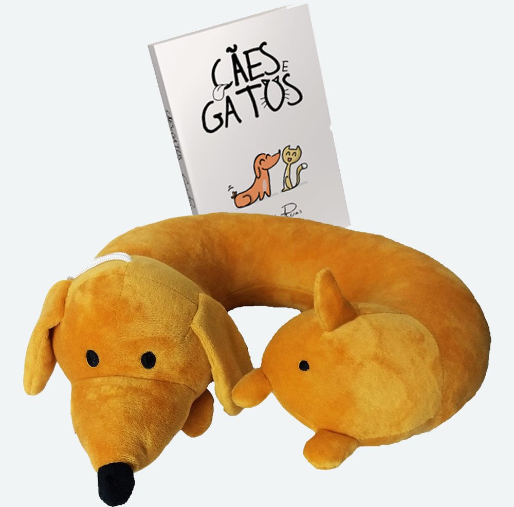 Pelúcia cão + Livro