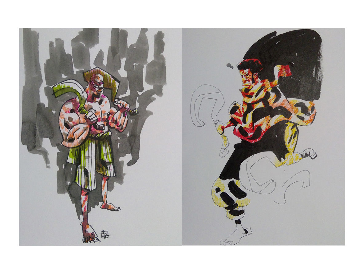 Arte original II frente e verso por Jefferson Costa