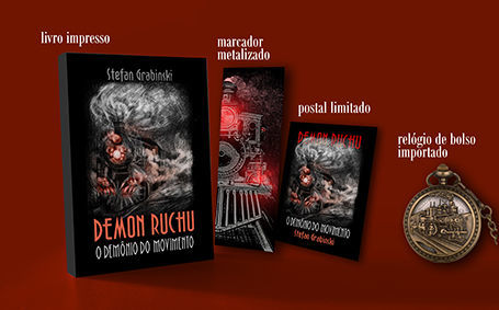 LIVRO + MARCADOR + POSTAL + RELÓGIO