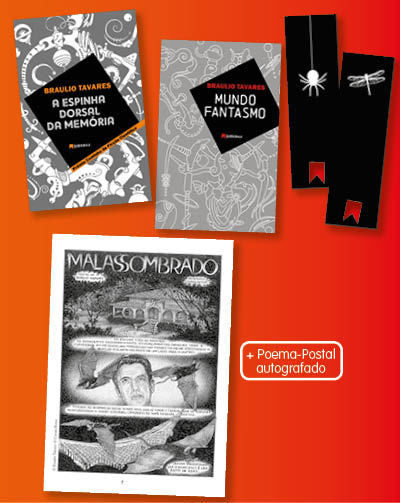 Recompensa 6 - Os 2 livros + POEMA-POSTAL AUTOGRAFADO + HQ