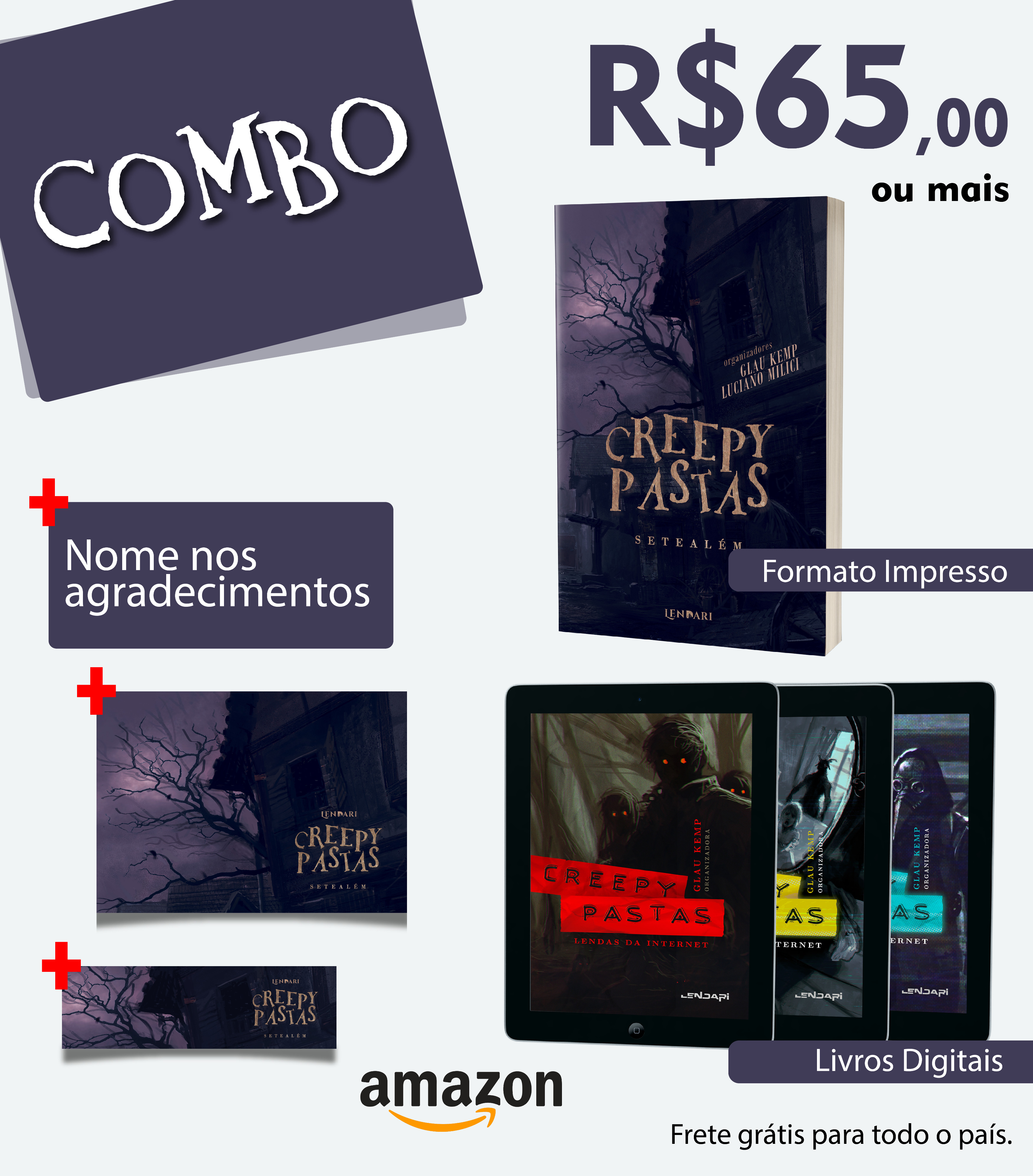 Combo de E-book/Mobi + Livro impresso