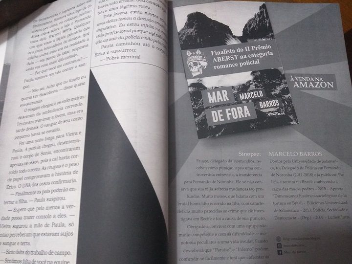 Anuncio página inteira + 10 exemplares REvista Mystério Retrô