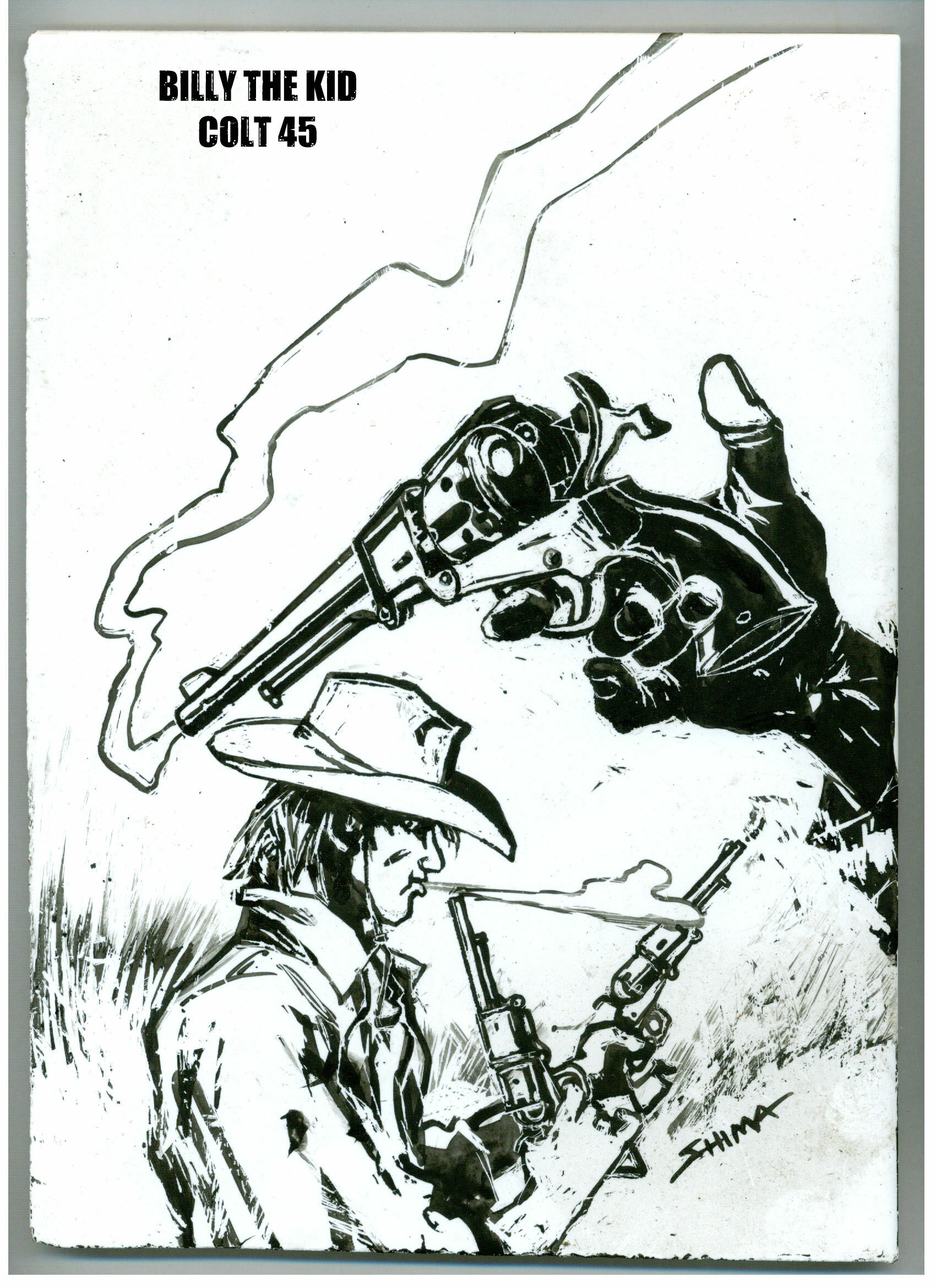 BOOKPLATE SHIMAMOTO AUTOGRAFADO