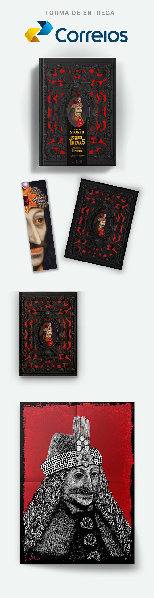 Livro + Caderno + Pôster + Postal + Marcador