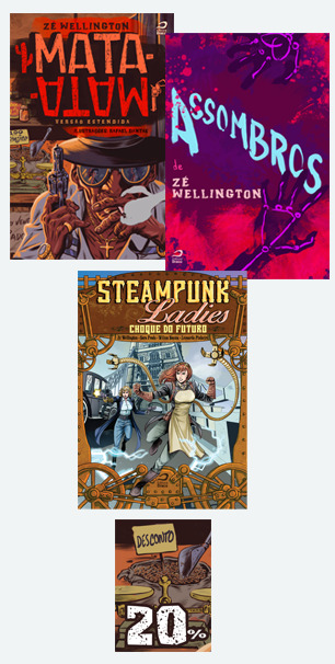 MATA-MATA + ASSOMBROS + STEAMPUNK LADIES 2 (IMPRESSO)