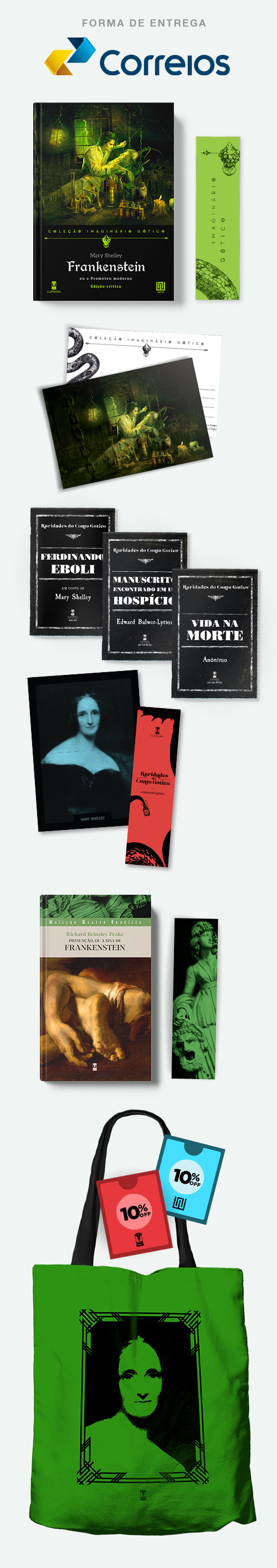 Kit Campanha + Ecobag + Raridades do Conto Gótico + Presunção